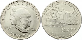 United States 1 Dollar 1990 W
KM# 227; Silver; Eisenhower Centennial; UNC