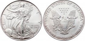United States 1 Dollar 1997
KM# 27 Silver; "American Silver Eagle" (Bullion Coin)