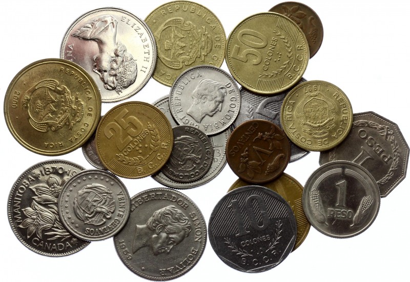 America Lot of 20 Coins 1952 - 2000
Various Countries, Denominations & Dates