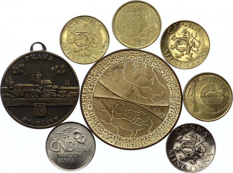 Czech Republic Lot of 8 Medals & Tokens
Medal "Povodně na Moravě 1998" Comes wi...
