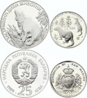 Europe Lot of 2 Coins 1989 & 1993
San Marino 500 Lire 1993 & Bulgaria 25 Leva 1989; Silver Proof; Various Motives