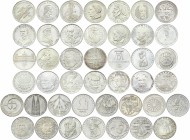 Germany Federal Republic Lot of 28 Coins 5 Mark 1952 - 1986 BRD Deutsche Mark Commemoratives
1 auction lot - Full collection of 28 Silver and 15 CuNi...