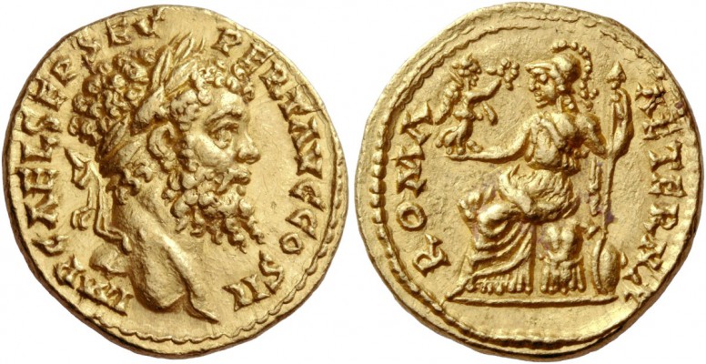 Septimius Severus, 193 – 211. Aureus, Eastern mint possibly Emesa or Alexandria ...