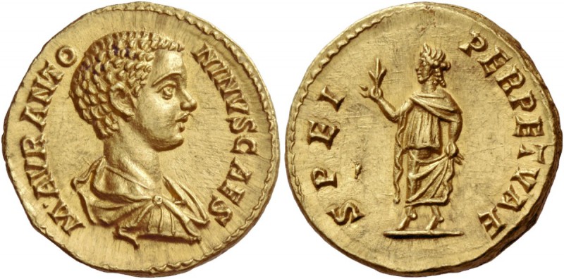 Caracalla caesar, 195 – 198. Aureus 196, AV 7.25 g. M AVR ANTO – NINVS CAES Bare...