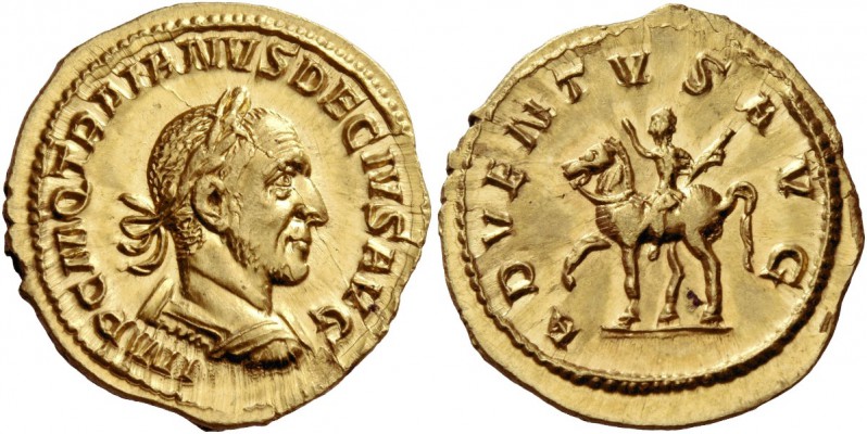 Trajan Decius, 249 – 251. Aureus 249-251, AV 4.45 g. IMP C M Q TRAIANVS DECIVS A...