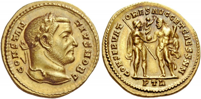 Constantius I Chlorus caesar, 293 – 305. Aureus, Trier 303, AV 5.15 g. CONSTANTI...