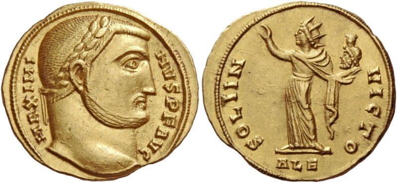 Maximinus II Daia augustus, 310 – 313. Aureus, Alexandria circa 311-313, AV 5.18...