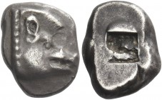 The Cyclades, Kythnos. Drachm, circa 490-480, AR 3.92 g. Head of boar r. Rev. Small incuse square. Regling, Antike Münzen, pl. VII, 173. Sheedy cf. 27...
