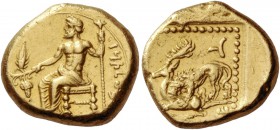 Tarsus, Mazaios, 361 – 344. Daric, AV 8.21 g. ‘Baaltars’ in Aramaic characters Baaltars seated l., r. hand holding long sceptre, l. holding ear of bar...