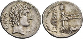 C. Vibius C. f. Pansa. Denarius 90, AR 4.02 g. PANSA Laureate head of Apollo r. Rev. Minerva in fast quadriga r., holding spear and reins in l. hand a...