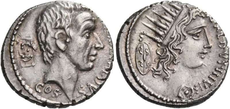 C. Coelius Caldus. Denarius, AR 3.84 g. C·COEL·CALDVS Head of C. Coelius Caldus ...
