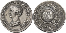Nero caesar, 50 – 54. Cistophoric tetradrachm, Ephesus 51, AR 11.17 g. NERONI CLAVD CAES DRVSO GERM Bareheaded and draped bust l. Rev. Laurel wreath e...