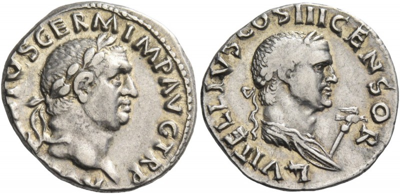 Vitellius, January - December 69. Denarius circa late April to December 69, AR 3...