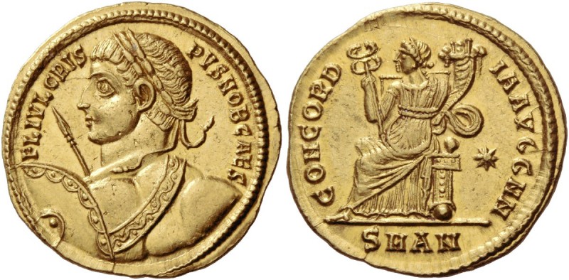 Crispus caesar, 317 – 326. Solidus, Antiochia 324-325, AV 4.46 g. FL IVL CRIS – ...