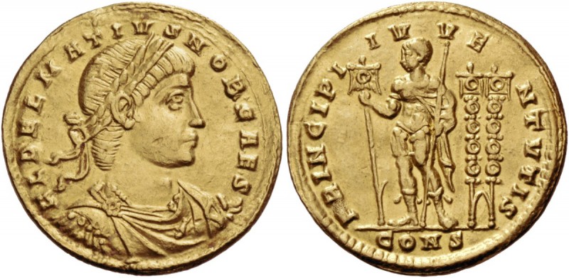 Delmatius caesar, 335 – 337. Solidus, Constantinopolis 336–337, AV 4.54 g. FL DE...