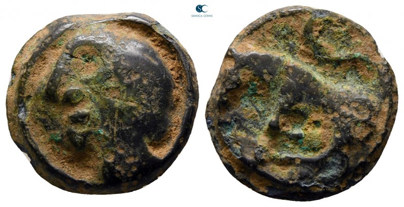 Southern Gaul. Sequani circa 50 BC. 
Potin

17 mm., 3,02 g.



very fine