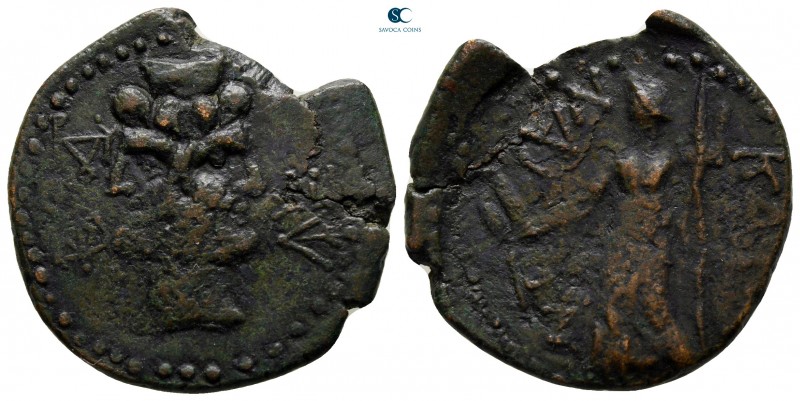 Sicily. Katane after 212 BC. 
Bronze Æ

26 mm., 5,79 g.



nearly very fi...