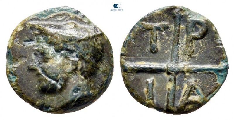 Macedon. Tragilos circa 400 BC. 
Bronze Æ

10 mm., 0,74 g.



very fine