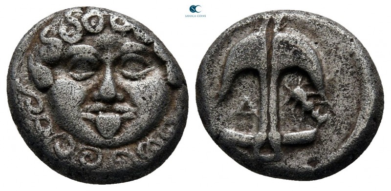 Thrace. Apollonia Pontica circa 480/78-450 BC. 
Drachm AR

14 mm., 2,77 g.
...