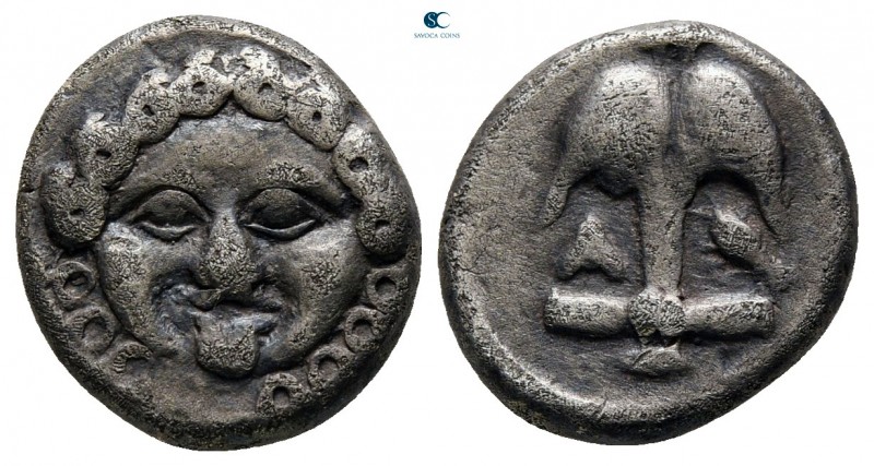 Thrace. Apollonia Pontica circa 450-390 BC. 
Drachm AR

14 mm., 2,79 g.


...