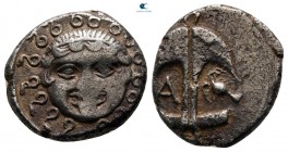 Thrace. Apollonia Pontica 450-390 BC. Drachm AR