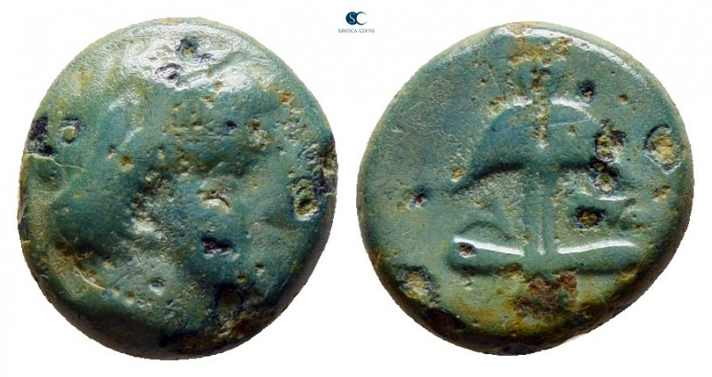 Thrace. Apollonia Pontica circa 405-330 BC. 
Bronze Æ

10 mm., 1,04 g.


...