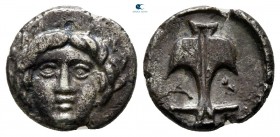 Thrace. Apollonia Pontica 350-325 BC. Diobol AR
