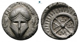Thrace. Mesembria circa 480-424 BC. Diobol AR
