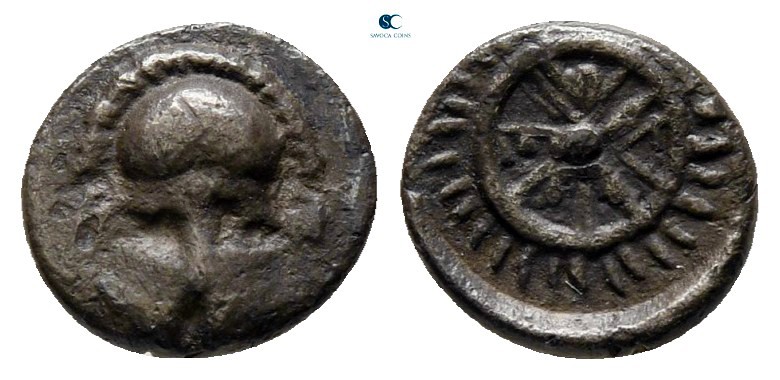 Thrace. Mesembria 475-450 BC. 
Obol AR

8 mm., 0,49 g.



very fine