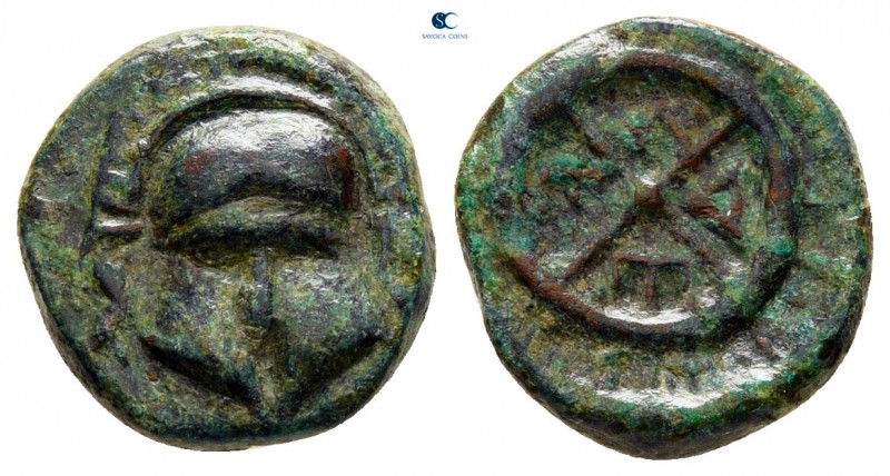 Thrace. Mesembria circa 450-350 BC. 
Bronze Æ

12 mm., 1,75 g.



nearly ...