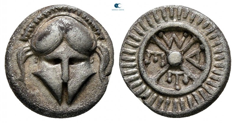 Thrace. Mesembria circa 420-320 BC. 
Diobol AR

11 mm., 1,21 g.



very f...