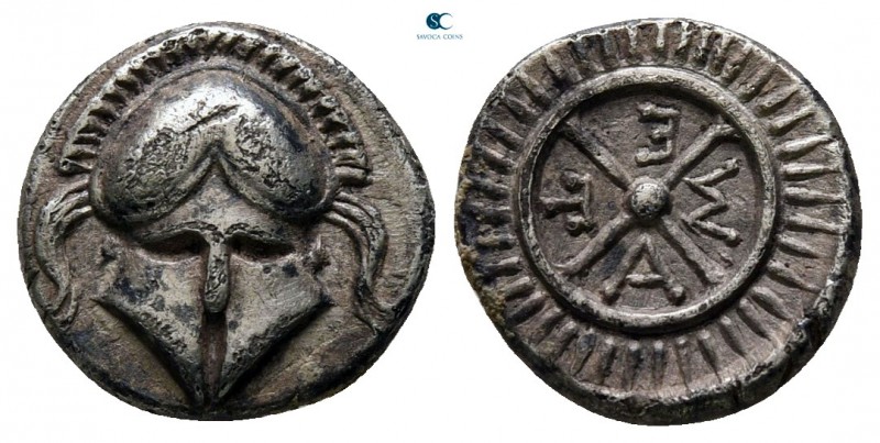 Thrace. Mesembria circa 420-320 BC. 
Diobol AR

11 mm., 1,33 g.



very f...