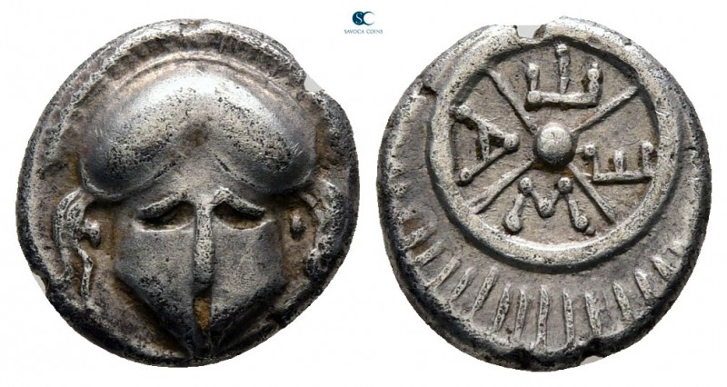 Thrace. Mesembria circa 400-300 BC. 
Diobol AR

11 mm., 1,21 g.



very f...