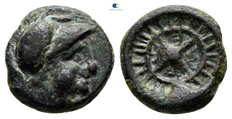 Thrace. Mesembria circa 350 BC. 
Bronze Æ

11 mm., 0,99 g.



very fine