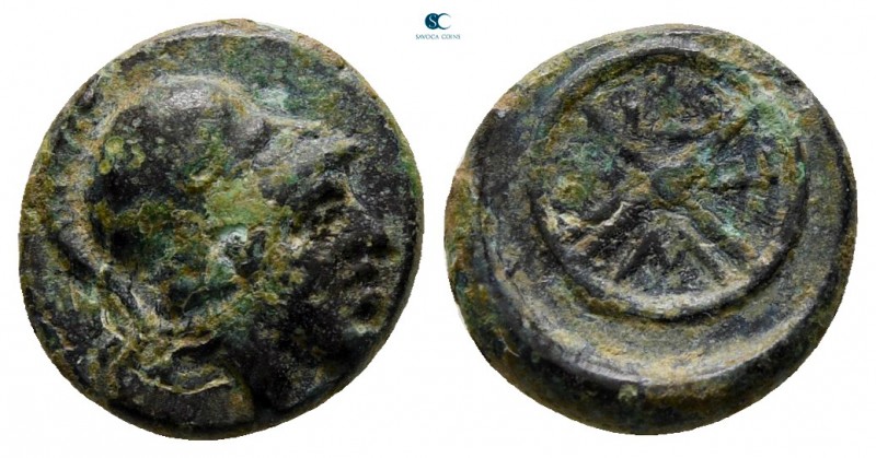 Thrace. Mesembria circa 350 BC. 
Bronze Æ

11 mm., 1,20 g.



very fine