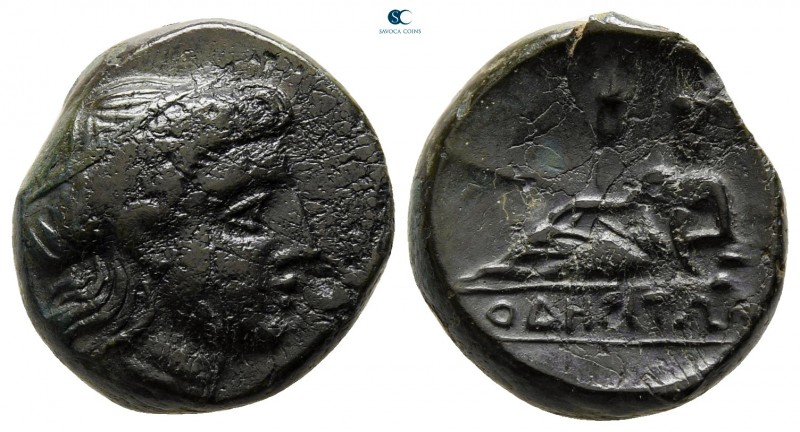 Thrace. Odessos circa 300-100 BC. 
Bronze Æ

16 mm., 4,89 g.



very fine...