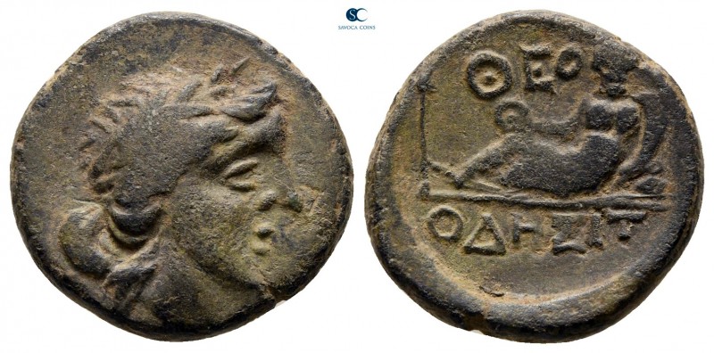 Thrace. Odessos circa 300-100 BC. 
Bronze Æ

17 mm., 3,41 g.



very fine...