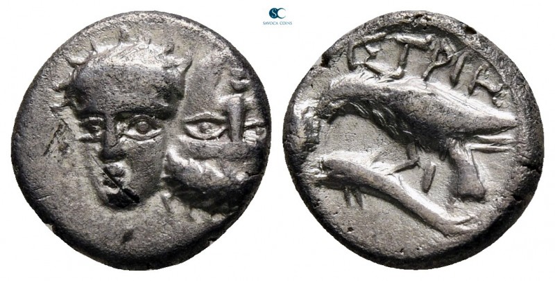 Moesia. Istrus circa 400-350 BC. 
Diobol AR

12 mm., 1,32 g.



very fine