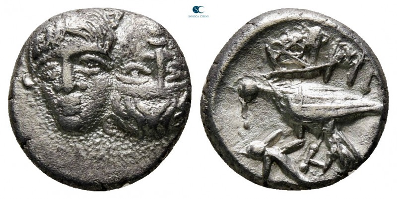Moesia. Istrus circa 340-313 BC. 
Diobol AR

11 mm., 1,45 g.



very fine