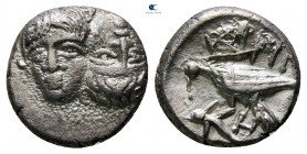 Moesia. Istrus circa 340-313 BC. Diobol AR