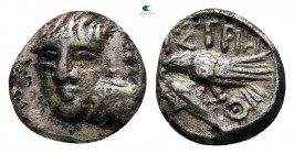 Moesia. Istrus circa 318-280 BC. Obol AR