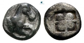 Thraco Macedonian Region. Uncertain mint circa 450-400 BC. Hemiobol AR