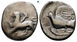 Sikyonia. Sikyon circa 330-280 BC. Triobol-Hemidrachm AR