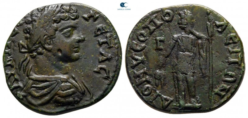 Moesia Inferior. Dionysopolis. Geta AD 198-211. 
Bronze Æ

23 mm., 4,96 g.
...