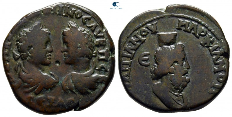 Moesia Inferior. Marcianopolis. Caracalla and Geta AD 197-217. 
Bronze Æ

27 ...
