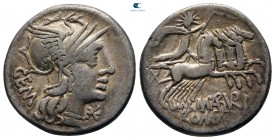 M. Aburius M.f. Geminus 132 BC. Rome. Denarius AR