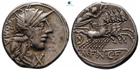 M. Fannius 123 BC. Rome. Denarius AR
