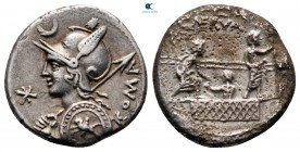 P. Licinius Nerva 113 BC. Rome. Denarius AR