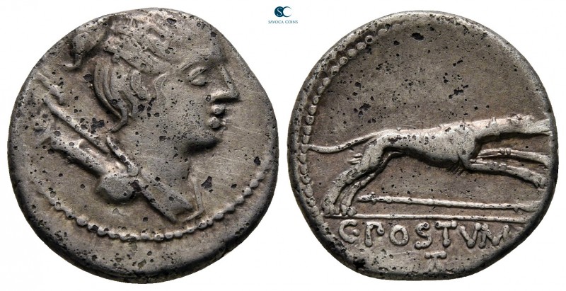 C. Postumius 73 BC. Rome
Denarius AR

18 mm., 3,78 g.



very fine