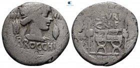 L. Furius Cn. f. Brocchus 63 BC. Rome. Denarius AR